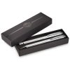 The Catalogue Luxe Brighton Stylus Pen Set is a set of 2 aluminium, twist action pens. One roller ball and one ballpoint.
