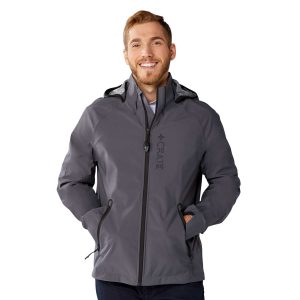 mens-oracle-softshell-jacket-front The Catalogue Mens Oracle Softshell Jacket is a waterproof, breathable jacket with detachable hood. Available in 4 colours. Sizes S - 5XL.