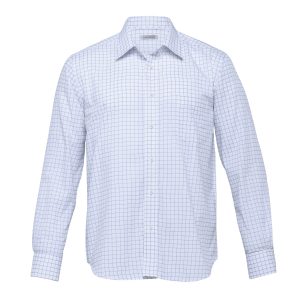 The Catalogue The Axiom Check Shirt – Mens is a 55% cotton/45% polyester, check shirt. Tapered fit. Available in White/Mid Blue. Sizes S - 3XL, 5XL.