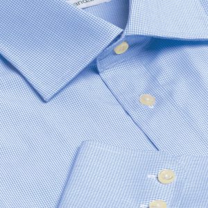 The Catalogue The Broadway Check Shirt – Mens is a 65% polyester/35% cotton shirt. Classic fit. Available in Sky/White. Sizes S - 3XL, 5XL.