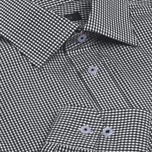 The Catalogue The Kingston Check Shirt – Mens is a 100% cotton shirt. Tapered fit. Available in 4 colours. Sizes S - 3XL, 5XL.
