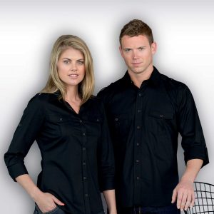 The Catalogue The Protocol Shirt – Mens is a 68% cotton blend shirt. Tapered fit. Available in Black. Sizes S - 3XL, 5XL.