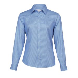 The Catalogue Barkers Quadrant Shirt – Womens is a 100% cotton shirt. Tapered fit. Available in Cobalt Blue. Sizes 8 - 20.