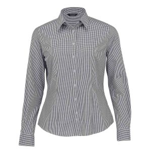 The Catalogue The Kingston Check Shirt – Womens is a 100% cotton shirt. Tapered fit. Available in 4 colours. Sizes 8 - 26.