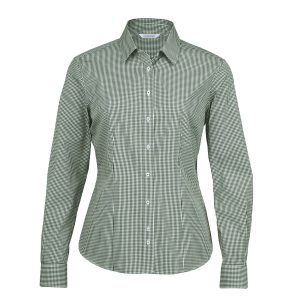The Catalogue The Kingston Check Shirt – Womens is a 100% cotton shirt. Tapered fit. Available in 4 colours. Sizes 8 - 26.