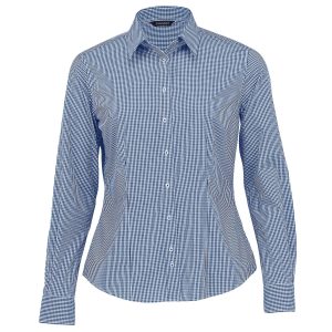 The Catalogue The Kingston Check Shirt – Womens is a 100% cotton shirt. Tapered fit. Available in 4 colours. Sizes 8 - 26.