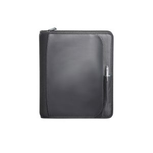The Catalogue Zoom 2-in-1 Tech Sleeve JournalBook is a dot dobby nylon JournalBook with zippered closure. Multiple holders and pockets.