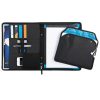 The Catalogue Zoom 2-in-1 Tech Sleeve Zip Padfolio is a dot dobby nylon padfolio with zippered closure. Multiple holders and pockets.