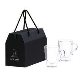 The Catalogue Aroma Glass Coffee Cup Set is a glass coffee cup set. 2 double walled cups. Each glass holds 310ml.