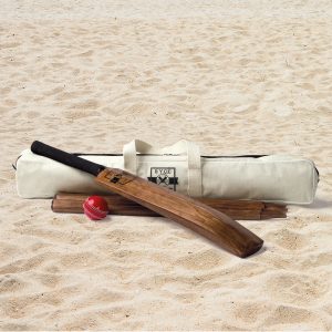 backyard-cricket-set-lifestyle The Catalogue Backyard Cricket Set is an 8 piece vintage inspired cricket set. Includes a bat, wickets, bails and a ball.