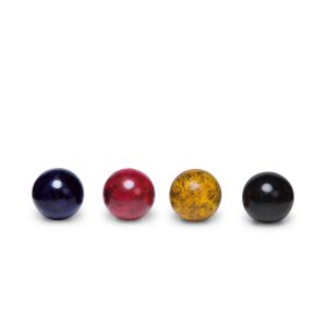 The Catalogue Backyard Croquet Set is an antique natural wood grain croquet set. Includes mallets, balls, stakes, hoops and flags.