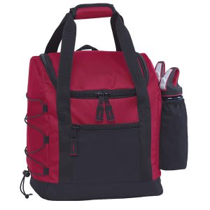 The Catalogue Cool Runner is a polyester cool bag an insulated main compartment. Two drinks bottle holders. Available in 3 colours.