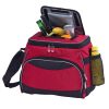 The Catalogue Encore Cooler is a ripstop polyester cooler bag with multiple pockets. Shoulder strap. Available in 4 colours.