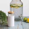 The Catalogue Envy Glass Bottle is a borosilicate glass bottle with a bamboo lid. BPA Free. Available in 2 colours.
