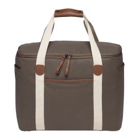 The Catalogue Hamptons Cooler is a waxed cotton canvas cooler. Large main compartment with pockets. Available in 3 colours.