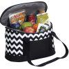 The Catalogue Oasis Chevron Cooler is a polyester cooler with chevron print. Leak-proof lining. Available in 2 colours.