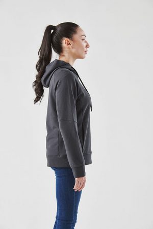 The Stormtech Women's Dockyard Performance Hoody is a cotton rich hoody with Polygiene Stays Fresh® Technology. 2 colours. Sizes XS - 2XL.
