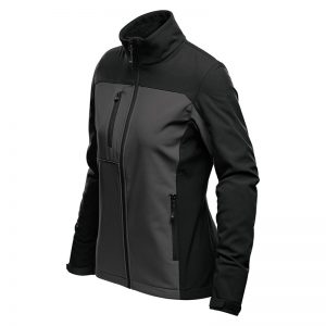 The Stormtech Womens Cascades Softshell is a heavy weight, water resistant jacket. Zippered hand warmers and pockets. Available in 5 colours.