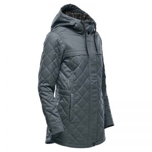 The Stormtech Women's Bushwick Quilted Jacket is a quilted polyfill jacket with a snap closure. Multiple pockets. Available in 3 colours.