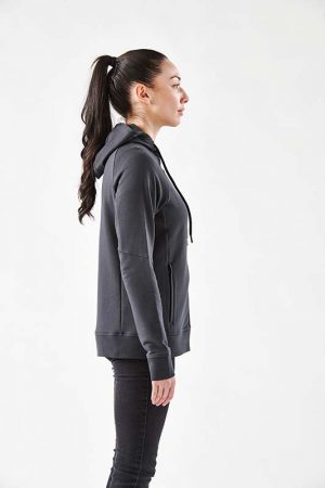 The Stormtech Women's Dockyard Performance F/Z Hoody is a cotton/poly blend zip hoody with pockets. Available in 2 colours. Sizes XS - 3XL.