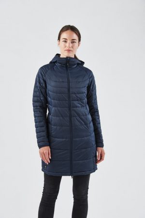 The Stormtech Women's Labrador Parka is a warm, lightweight parka jacket. Available in 3 colours. Sizes XS - 2XL.