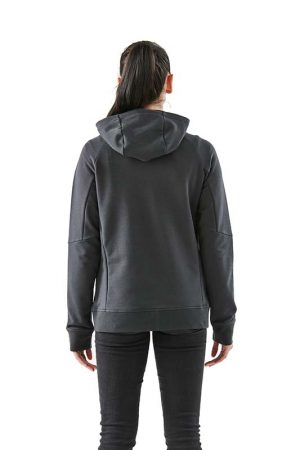 The Stormtech Women's Dockyard Performance F/Z Hoody is a cotton/poly blend zip hoody with pockets. Available in 2 colours. Sizes XS - 3XL.