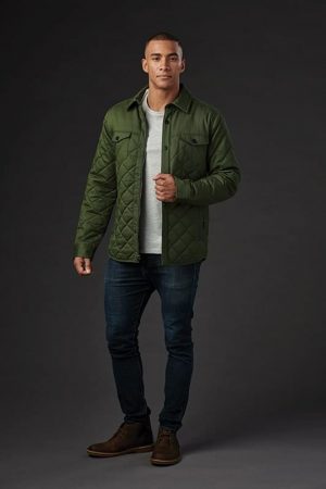 The Stormtech Men's Bushwick Quilted Jacket is a quilted polyfill jacket with a snap enclosure. Multiple pockets. Available in 3 colours.