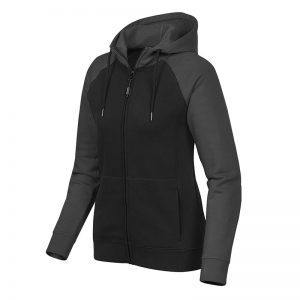 The Stormtech Women's Omega Zip Hoody is a cotton/poly blend hoody with kanga pocket. Hood with drawstring. 5 colours. Sizes XS - 3XL.