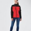 The Stormtech Womens Cascades Softshell is a heavy weight, water resistant jacket. Zippered hand warmers and pockets. Available in 5 colours.