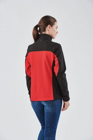 The Stormtech Womens Cascades Softshell is a heavy weight, water resistant jacket. Zippered hand warmers and pockets. Available in 5 colours.