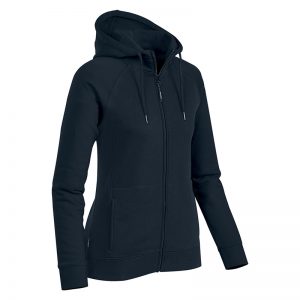 The Stormtech Women's Omega Zip Hoody is a cotton/poly blend hoody with kanga pocket. Hood with drawstring. 5 colours. Sizes XS - 3XL.