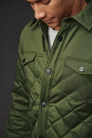 The Stormtech Men's Bushwick Quilted Jacket is a quilted polyfill jacket with a snap enclosure. Multiple pockets. Available in 3 colours.