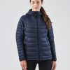 The Stormtech Women's Stavanger Thermal Jacket is an ultra lightweight thermal shell jacket.  6 colours.  Sizes S - 5XL.