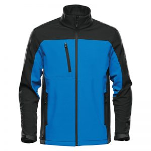 The Stormtech Mens Cascades Softshell is a heavy weight, water resistant jacket. Zippered hand warmers and pockets. Available in 5 colours.