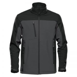 The Stormtech Mens Cascades Softshell is a heavy weight, water resistant jacket. Zippered hand warmers and pockets. Available in 5 colours.