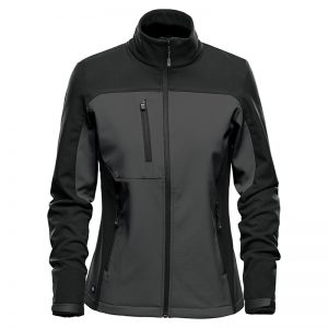 The Stormtech Womens Cascades Softshell is a heavy weight, water resistant jacket. Zippered hand warmers and pockets. Available in 5 colours.