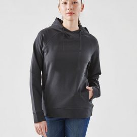 The Stormtech Women's Dockyard Performance Hoody is a cotton rich hoody with Polygiene Stays Fresh® Technology. 2 colours. Sizes XS - 2XL.
