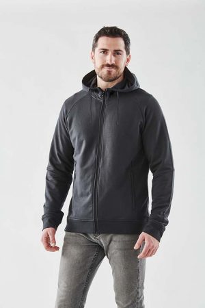 image_9 The Stormtech Men's Dockyard Performance F/Z Hoody is a cotton/poly blend zip hoody with pockets. Available in 2 colours. Sizes S - 5XL.