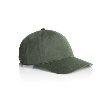The AS Colour Access Cap is a low profile, 6 panel cap.  Curved Peak.  Adjustable fastener.  100% cotton.  10 colours.  Great retail quality caps.