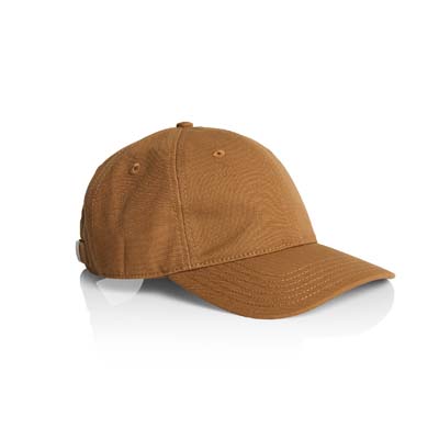 The AS Colour Access Canvas Cap is a low profile, 6 panel cap. 100% cotton canvas. Curved Peak. Adjustable fastener. 5 colours. Ideal for embroidery.