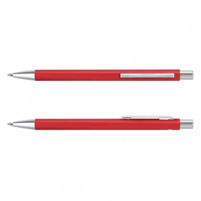 The TRENDS Entity Pen is a retractable ballpoint pen with recycled aluminium barrel. Black ink. 6 colours. Great branded metal pens.