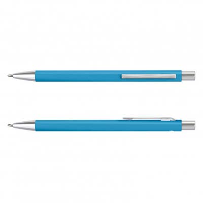 The TRENDS Entity Pen is a retractable ballpoint pen with recycled aluminium barrel. Black ink. 6 colours. Great branded metal pens.