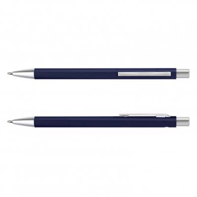 The TRENDS Entity Pen is a retractable ballpoint pen with recycled aluminium barrel. Black ink. 6 colours. Great branded metal pens.