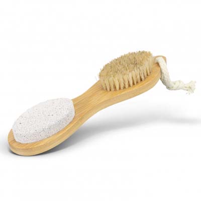 The Trends Natura Pedicure Tool is a 4 in 1 pedicure tool with natural bamboo handle.  Branding available with your logo printed on the handle. 