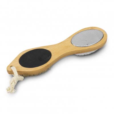 The Trends Natura Pedicure Tool is a 4 in 1 pedicure tool with natural bamboo handle.  Branding available with your logo printed on the handle. 