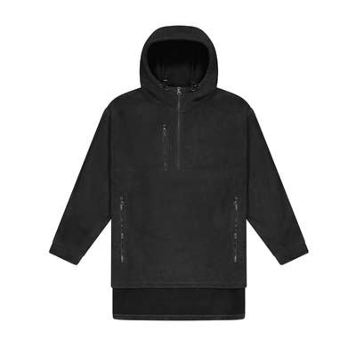 CLOKE-HWF-Hauroko-Windproof-Fleece-Black-Hood-Up-F