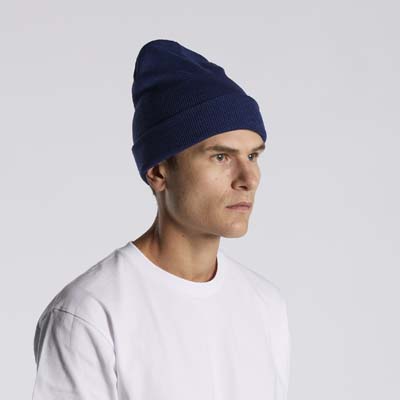 Bronx City Embroidered Beanie - Old English Font Winter Long Cuff Knit Hat For Men & Women