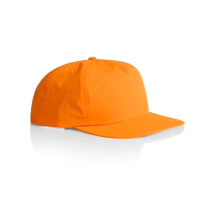The AS Colour Surf Safety Cap is a lightweight, quick dry, 100% recycled nylon cap.  In Safety Orange and Safety Yellow.  One size.