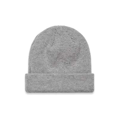 The AS Colour Knit Beanie is a mid weight ribbed beanie. 50% wool, 50% acrylic. 2 colours. Cuffed hem. Add your logo for your winter teamwear.