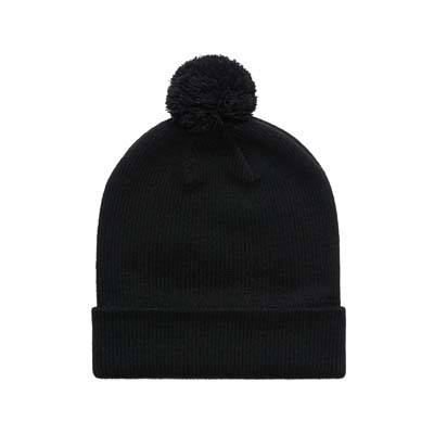 The AS Colour Pom Pom Beanie is a tight knit, mid weight 100% recycled acrylic with a pom pom. 3 colours. Just add your embroidery.